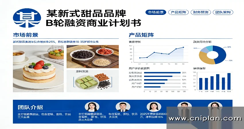 新式甜品品牌B轮融资BP