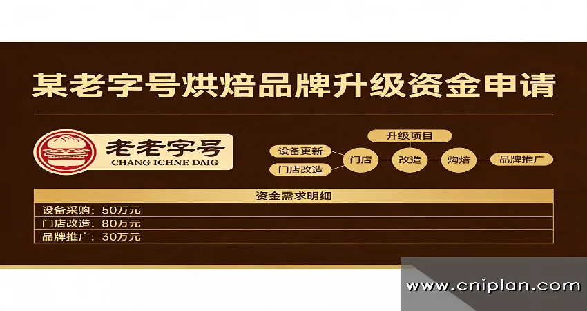 老字号烘焙品牌升级资金申请
