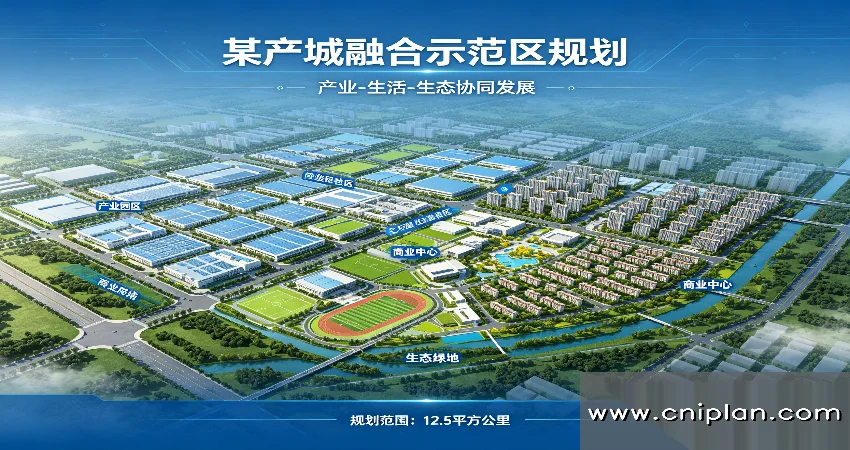 产城融合示范区规划效果图