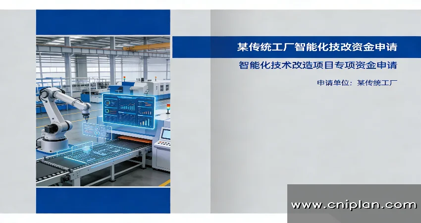传统工厂智能化技改资金申请