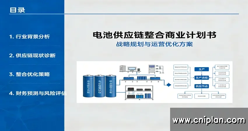 某电池供应链整合项目示意