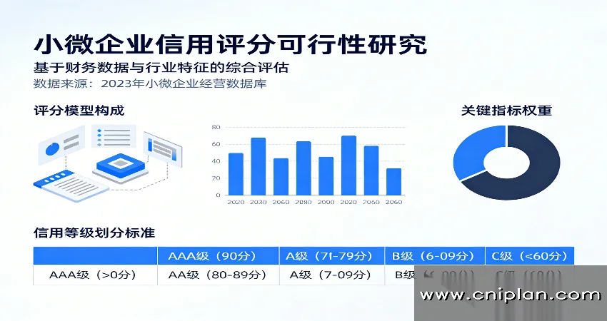 小微企业信用评分可研