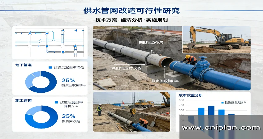 供水管网更新改造项目示意图