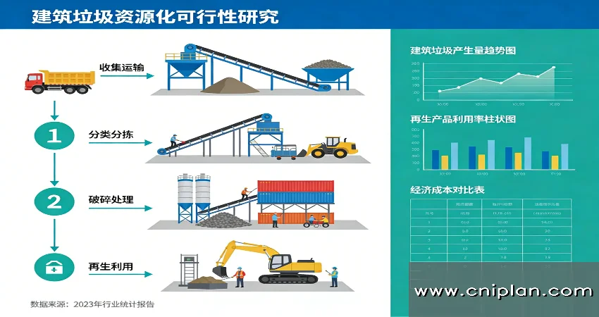 建筑垃圾资源化项目示意图