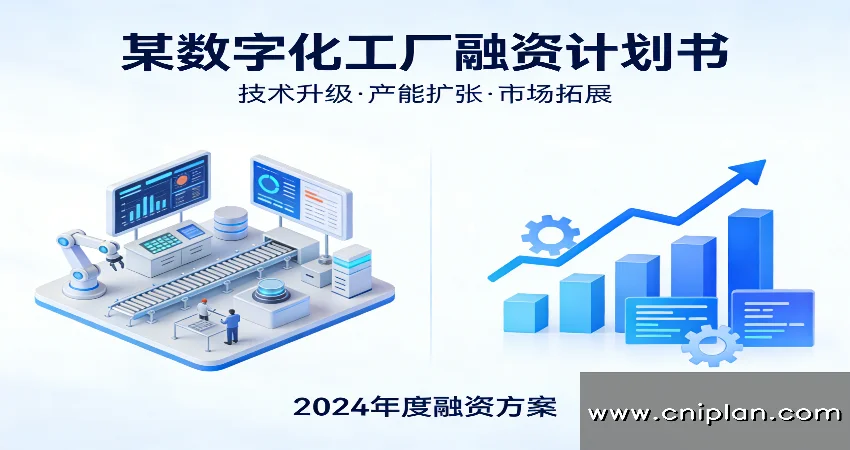 数字化工厂融资计划书