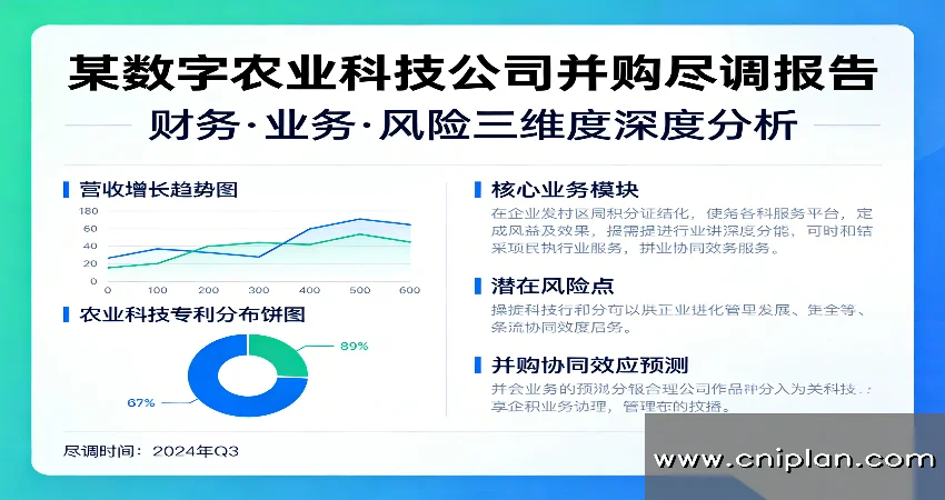 数字农业科技公司并购尽调