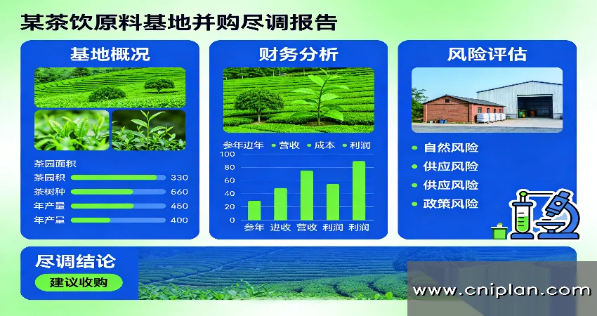 茶饮原料基地并购尽调