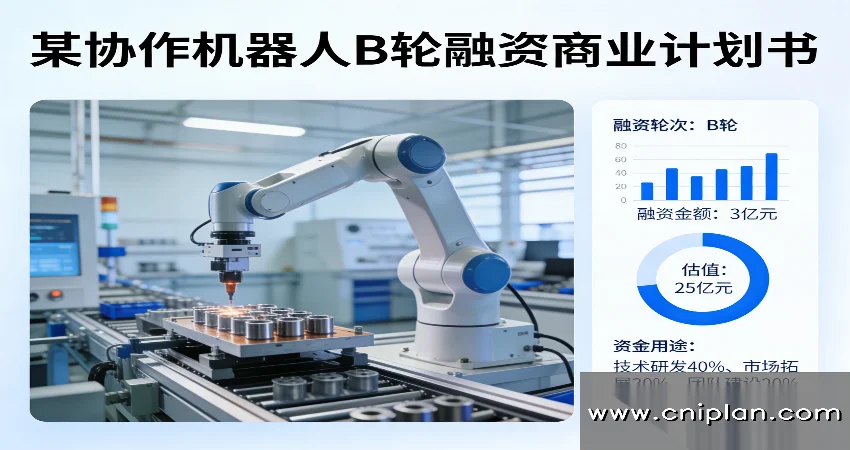 协作机器人B轮融资BP