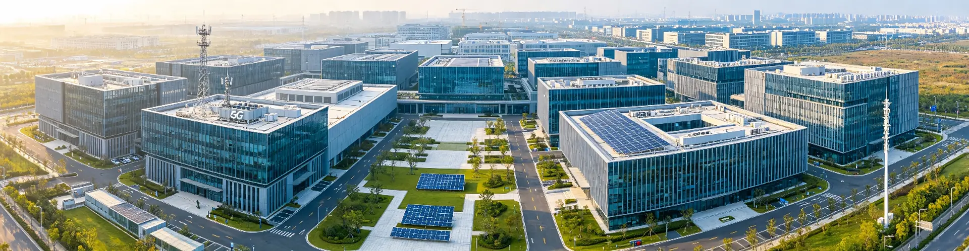 信息技术产业园区全景鸟瞰图