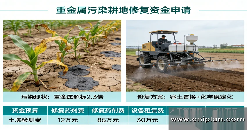 重金属污染耕地修复资金申请