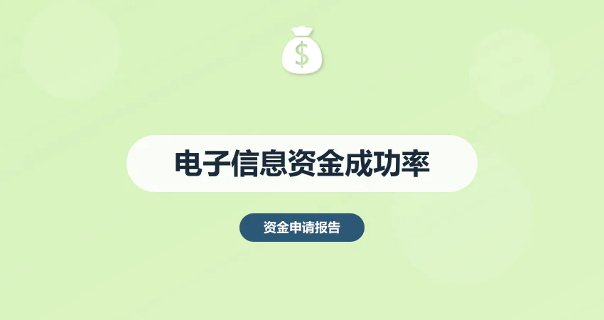电子信息项目资金申请成功率