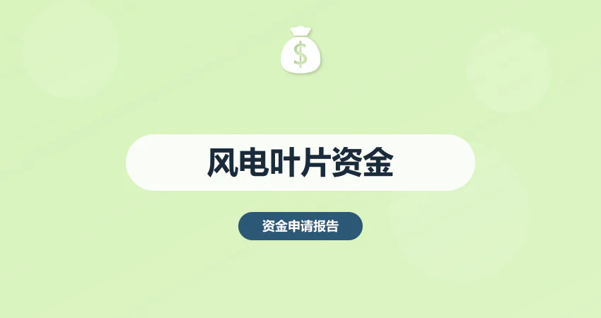 风电叶片项目资金申请报告