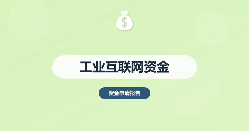 工业互联网项目资金申请报告
