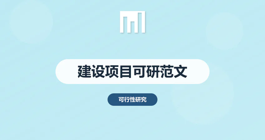 建设项目可行性研究报告范文