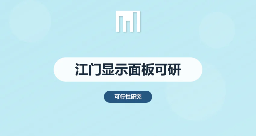 江门显示面板项目可研报告