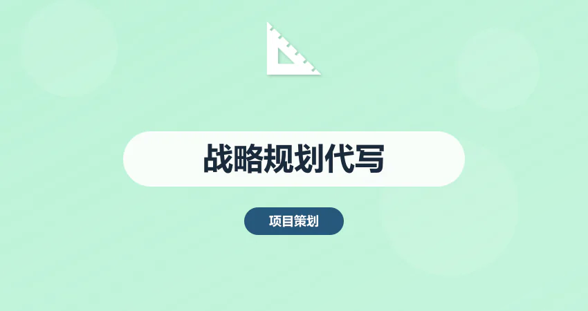 企业战略规划方案代写服务