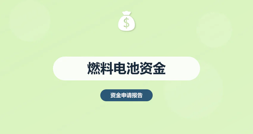 氢能燃料电池项目资金申请报告