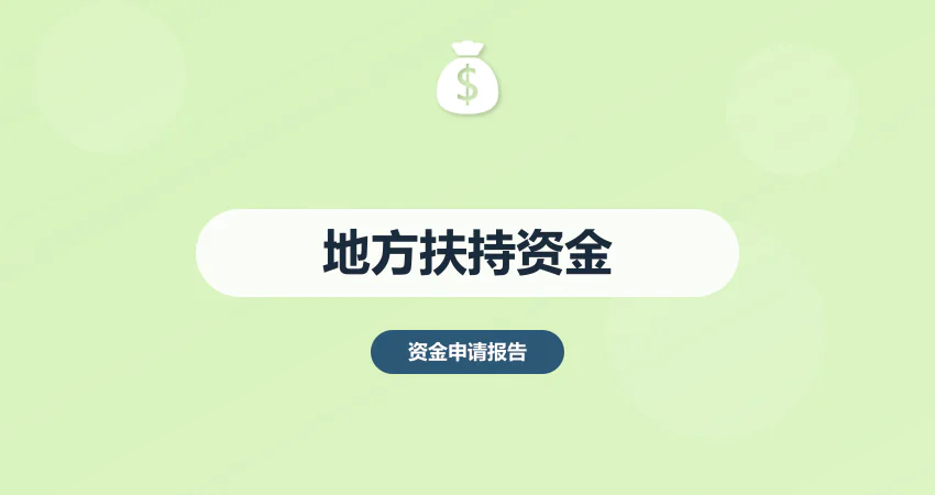 如何编制地方扶持资金申请报告
