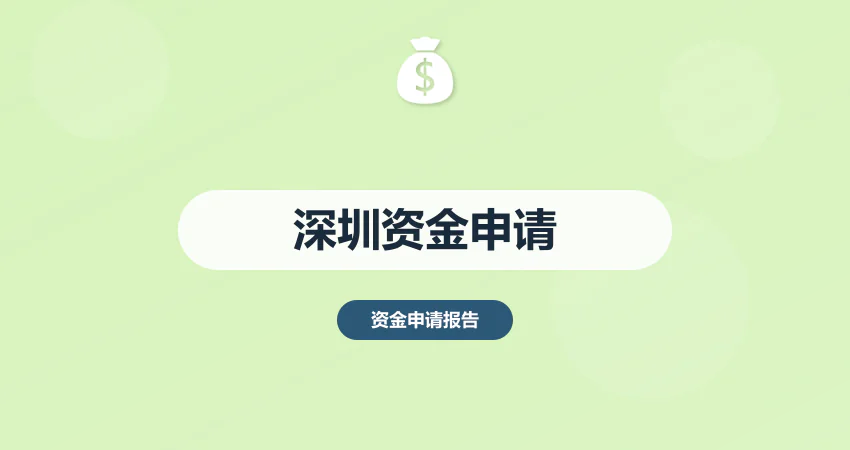 深圳资金申请报告代写
