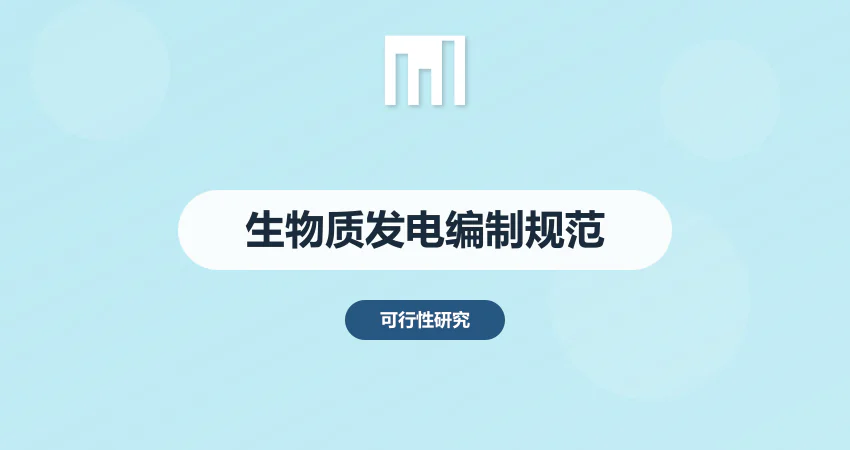 生物质能发电项目可行性研究报告 编制规范