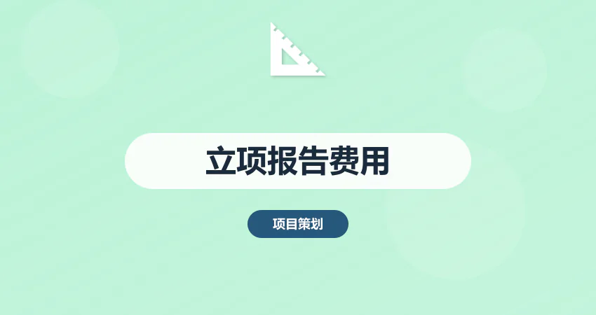 项目立项报告代写费用透明