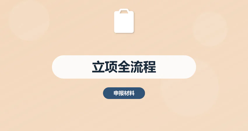 项目立项全流程指南