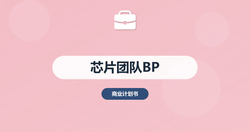 芯片项目商业计划书团队实力