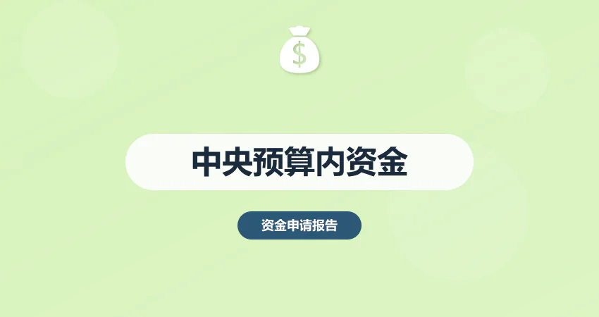 中央预算内资金申请报告