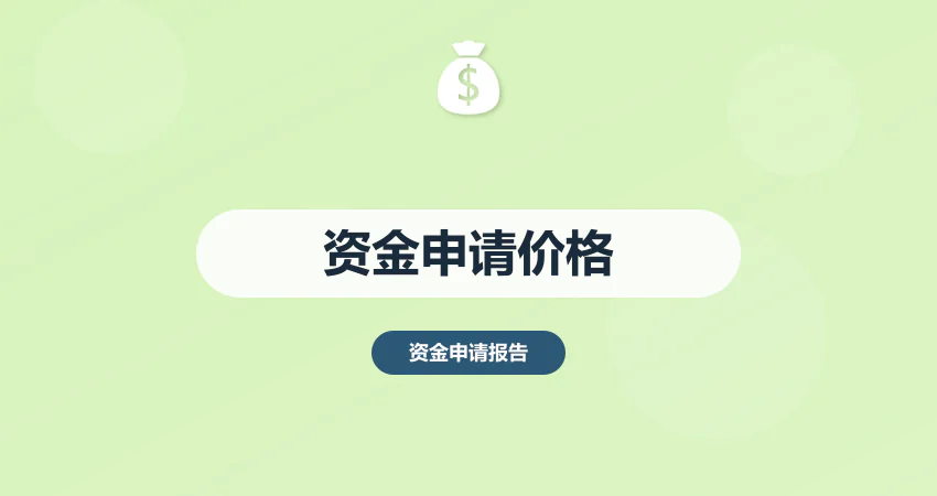 资金申请报告代写价格实惠