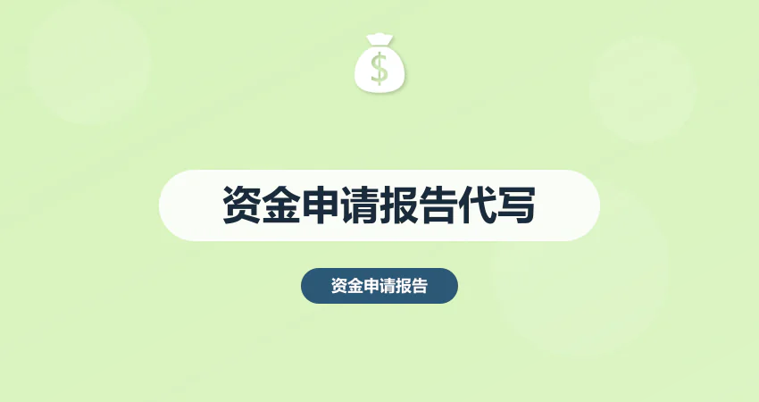 资金申请报告代写_政府补贴申请报告_中撰咨询
