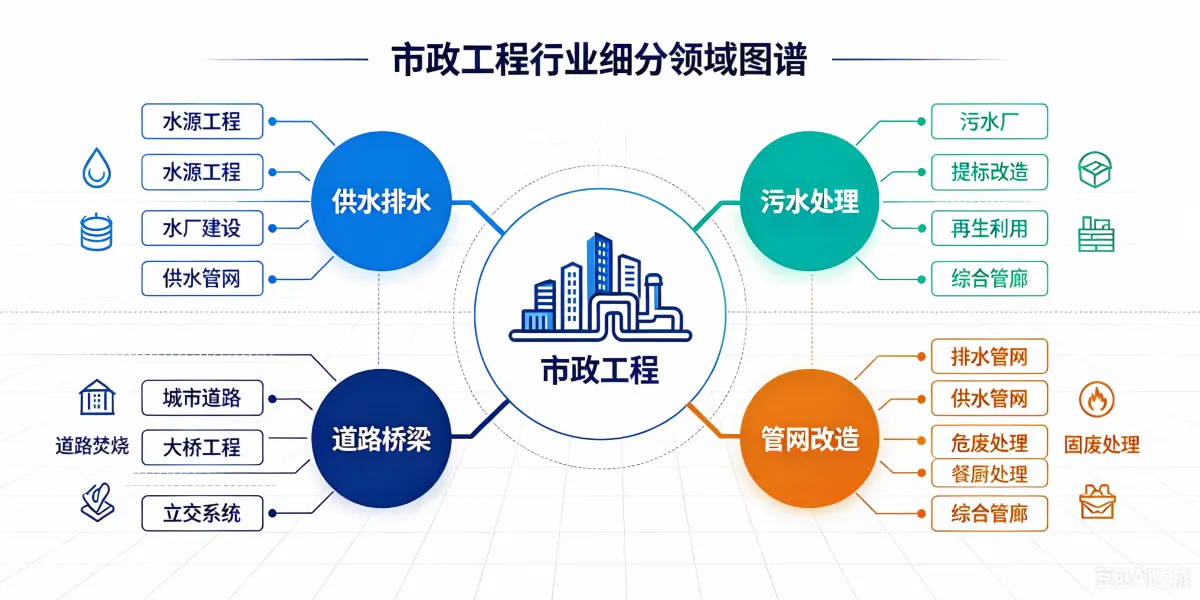 市政工程行业细分领域图谱